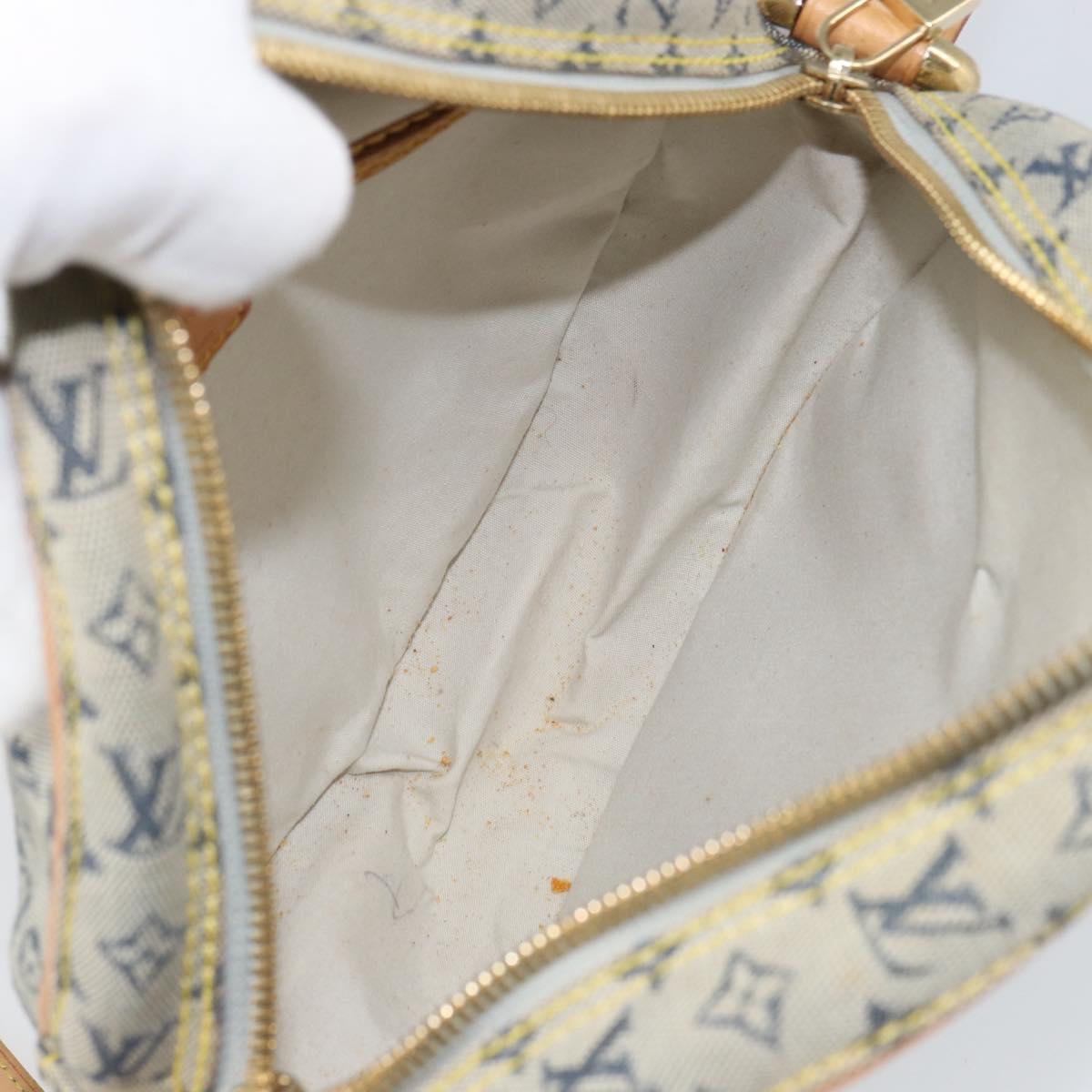 LOUIS VUITTON Monogram Mini Jeanne GM Shoulder Bag Blue M92000 LV Auth BA9672