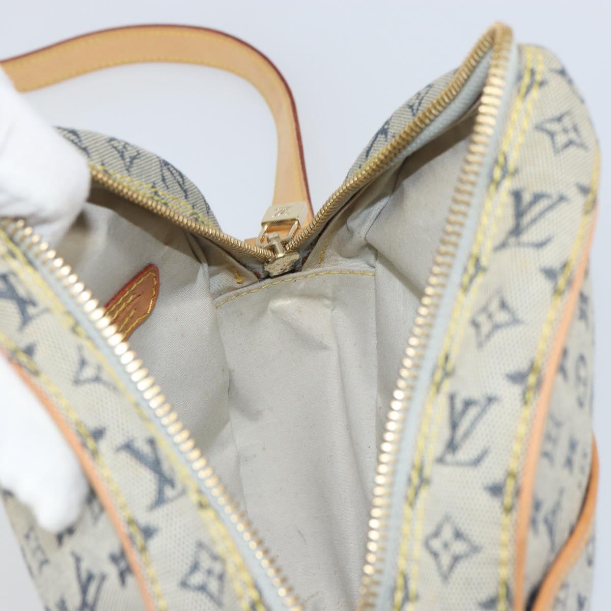 LOUIS VUITTON Monogram Mini Jeanne GM Shoulder Bag Blue M92000 LV Auth BA9672