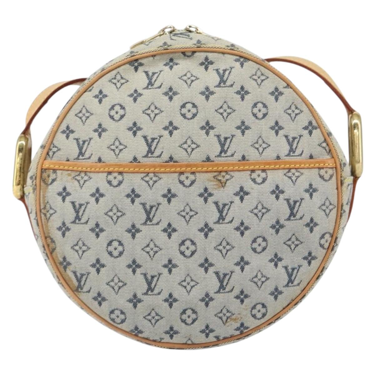 LOUIS VUITTON Monogram Mini Jeanne GM Shoulder Bag Blue M92000 LV Auth BA9672
