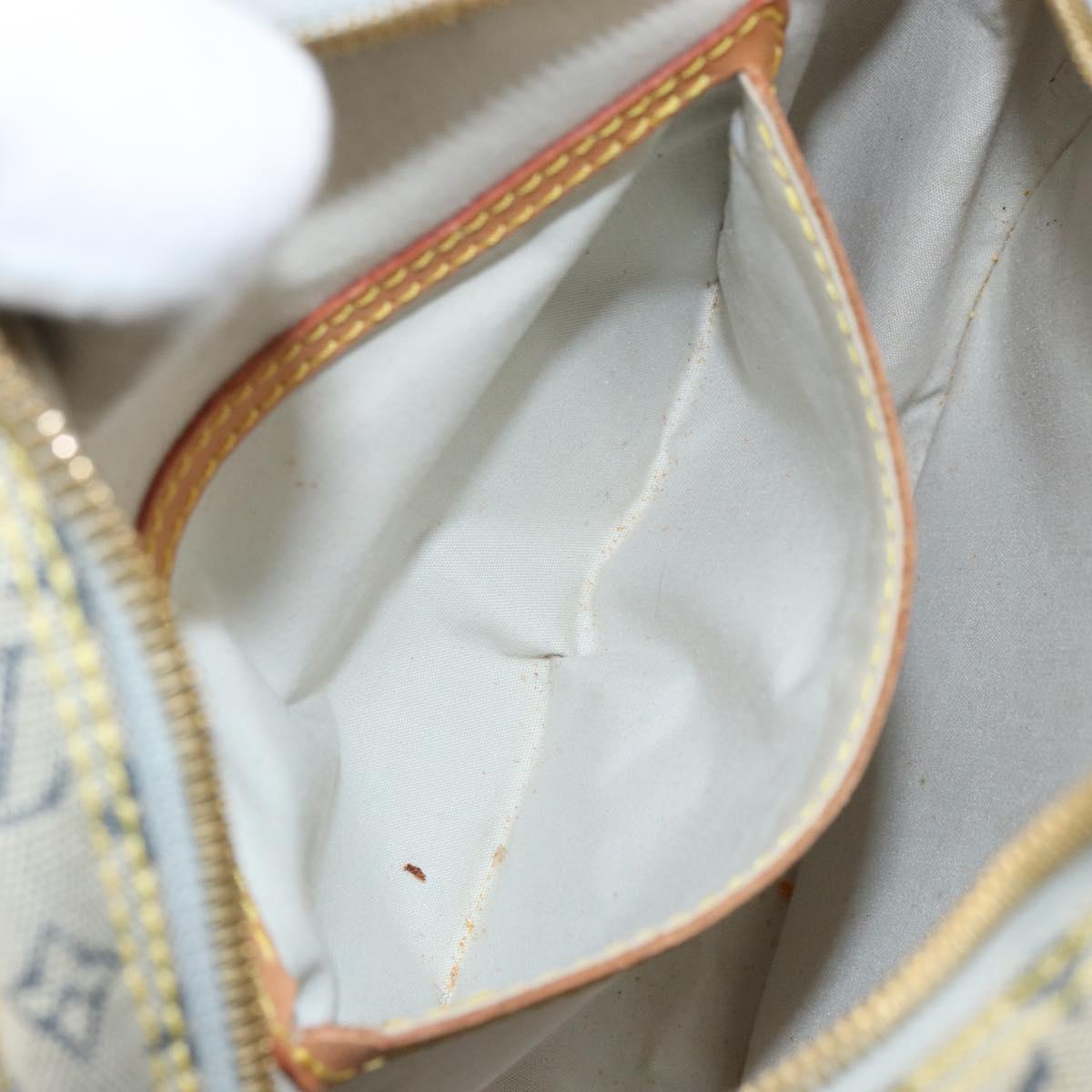 LOUIS VUITTON Monogram Mini Jeanne GM Shoulder Bag Blue M92000 LV Auth BA9672