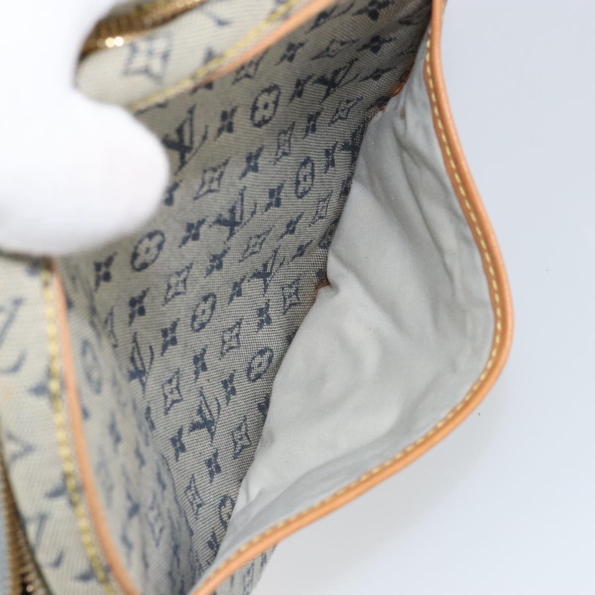 LOUIS VUITTON Monogram Mini Jeanne GM Shoulder Bag Blue M92000 LV Auth BA9672