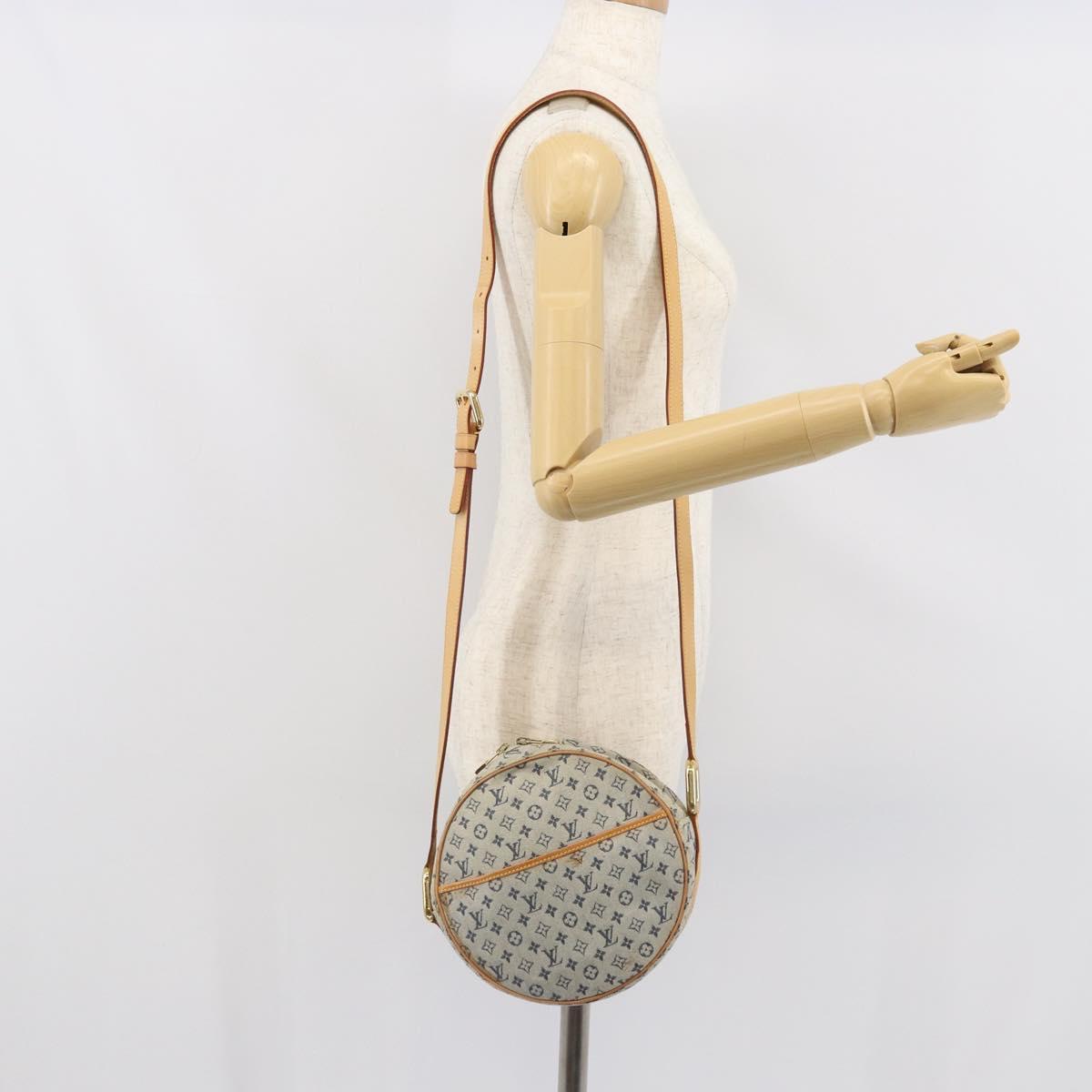 LOUIS VUITTON Monogram Mini Jeanne GM Shoulder Bag Blue M92000 LV Auth BA9672