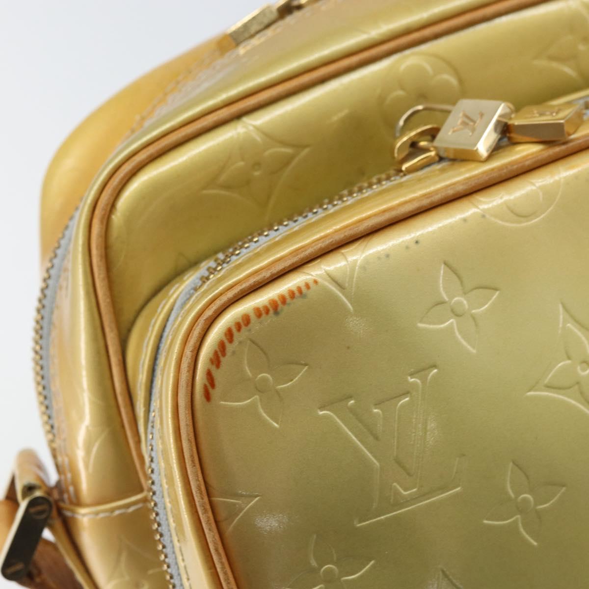 LOUIS VUITTON Monogram Vernis Wooster Shoulder Bag Gris M91036 LV Auth BA9674