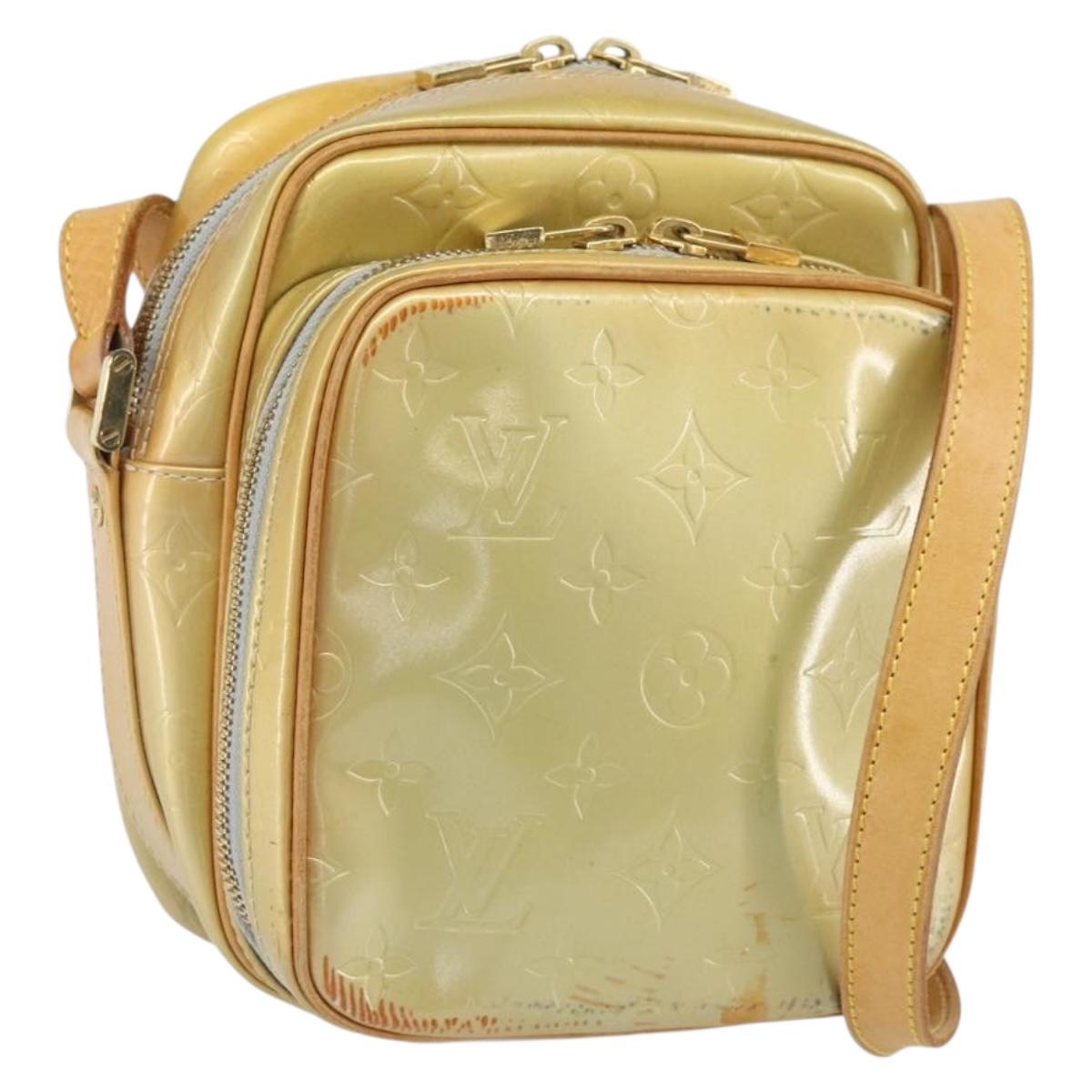 LOUIS VUITTON Monogram Vernis Wooster Shoulder Bag Gris M91036 LV Auth BA9674