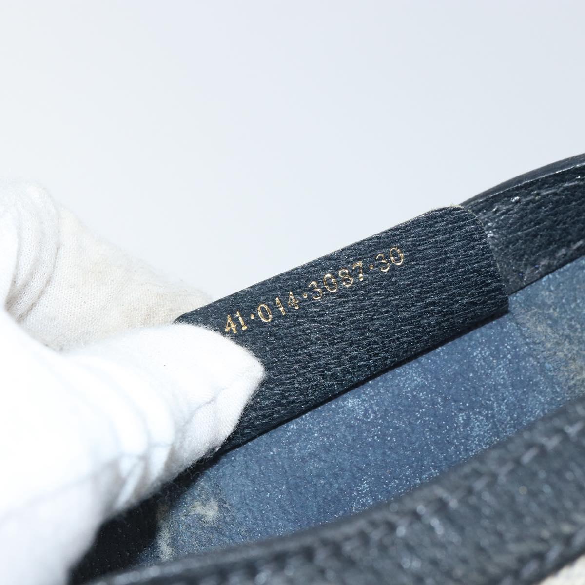 GUCCI GG Supreme Sherry Line Clutch Bag PVC Navy Gold 41 014 3087 Auth BA9677
