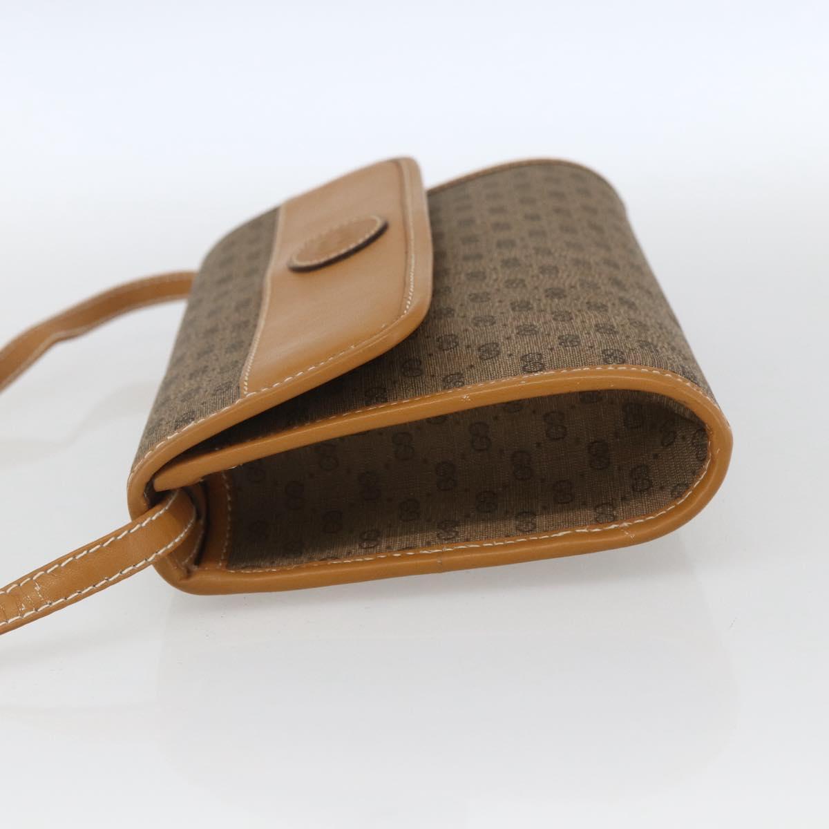GUCCI Micro GG Supreme Shoulder Bag PVC Beige Gold 004 89 1041 Auth BA9682