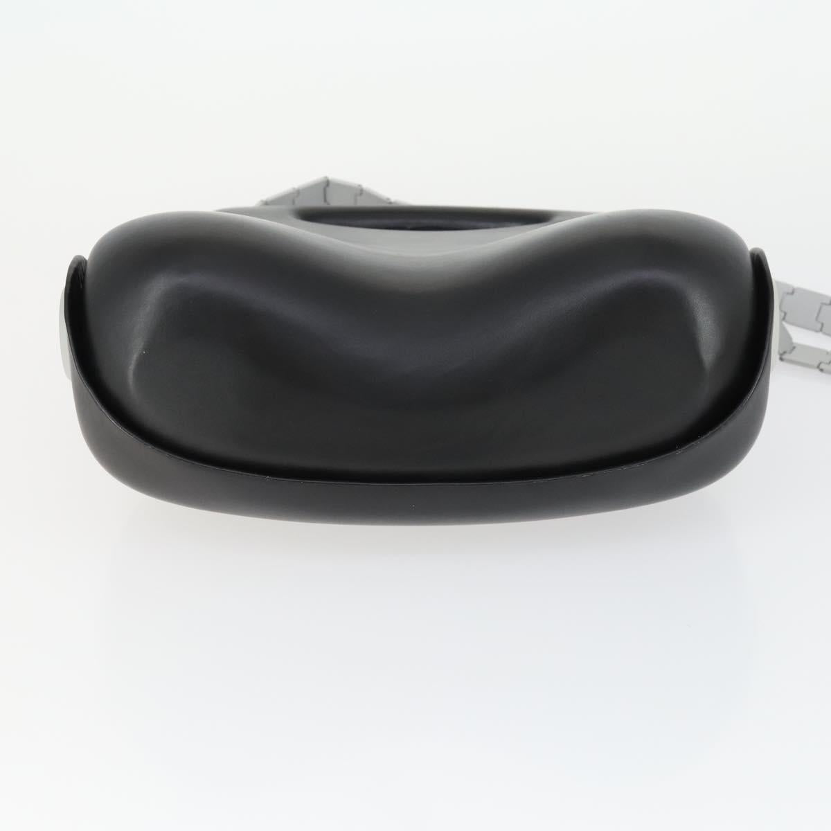 CHANEL Hip Bag Shoulder Bag Leather 2way Black CC Auth BA9692