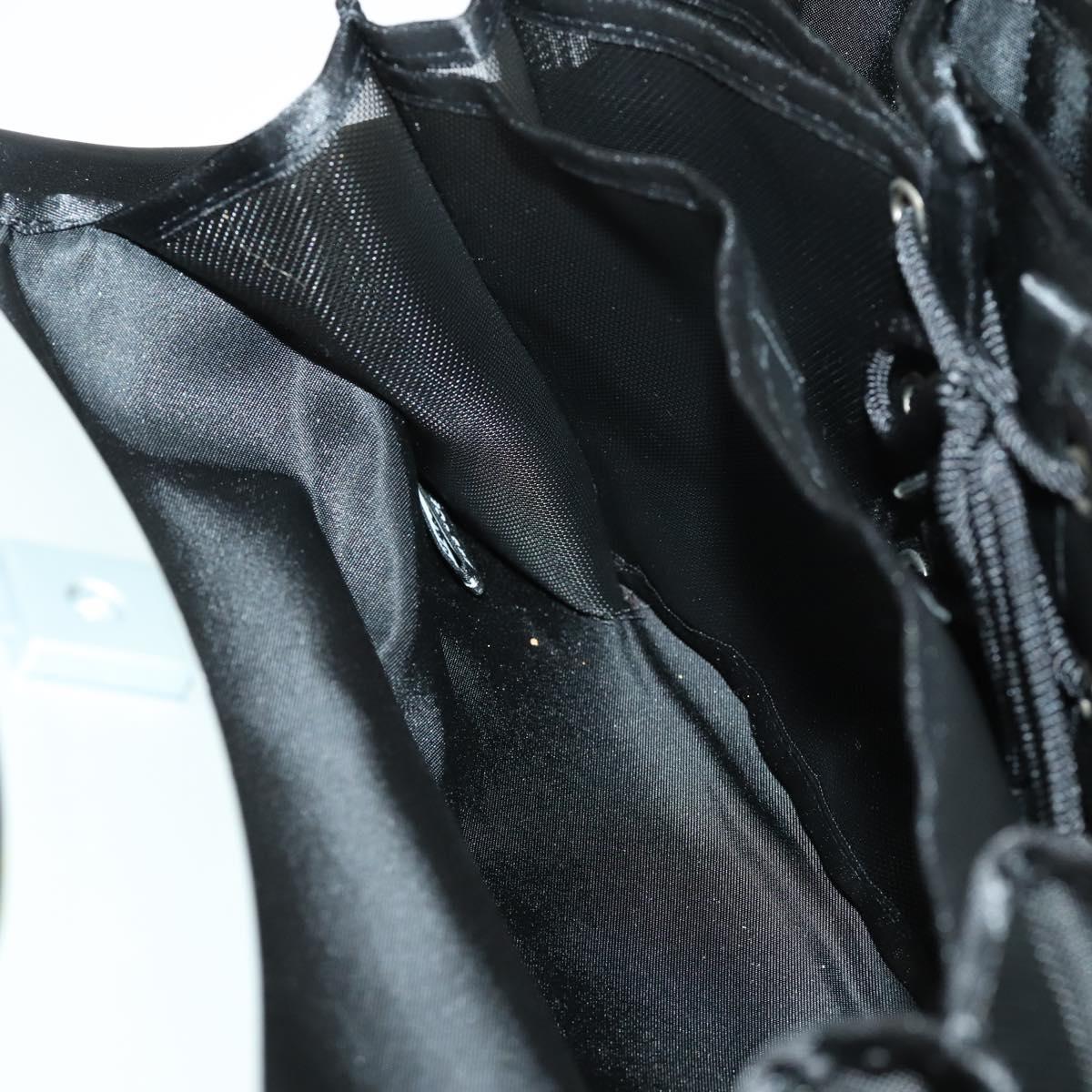 CHANEL Hip Bag Shoulder Bag Leather 2way Black CC Auth BA9692