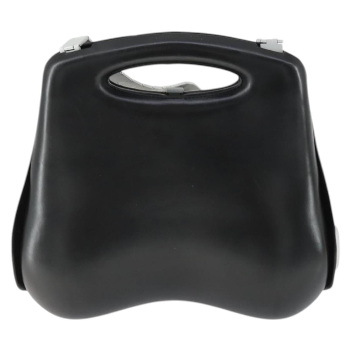 CHANEL Hip Bag Shoulder Bag Leather 2way Black CC Auth BA9692