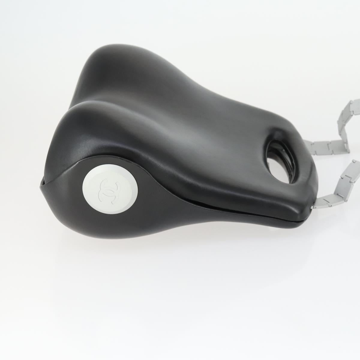 CHANEL Hip Bag Shoulder Bag Leather 2way Black CC Auth BA9692