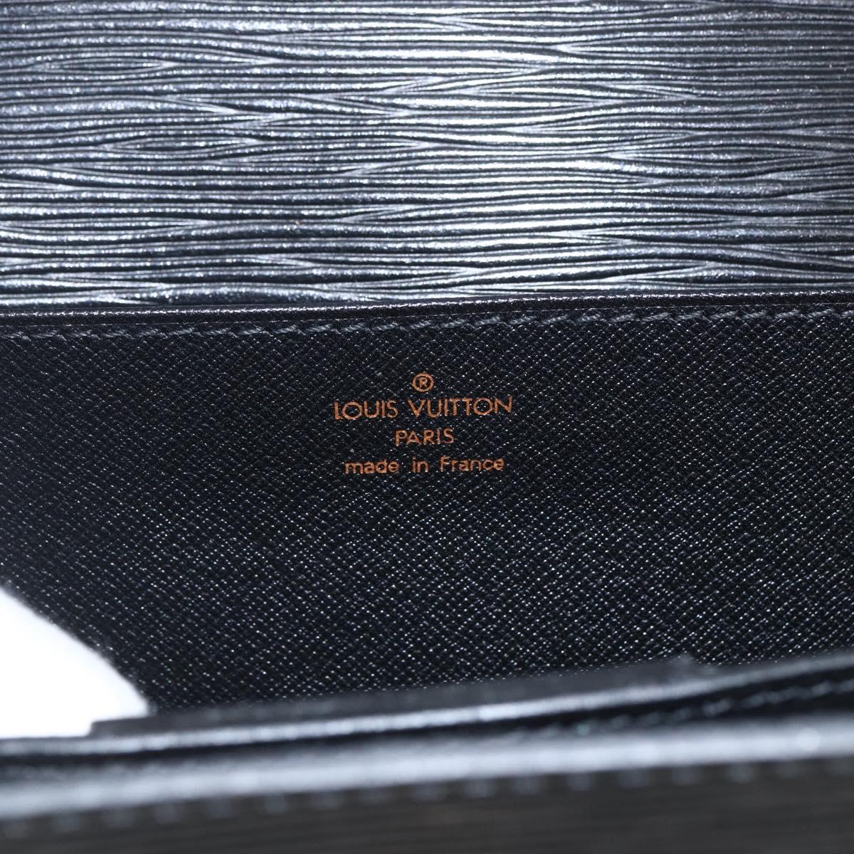 LOUIS VUITTON Epi Serviette Conseiller Business Bag Black M54422 LV Auth BA9693