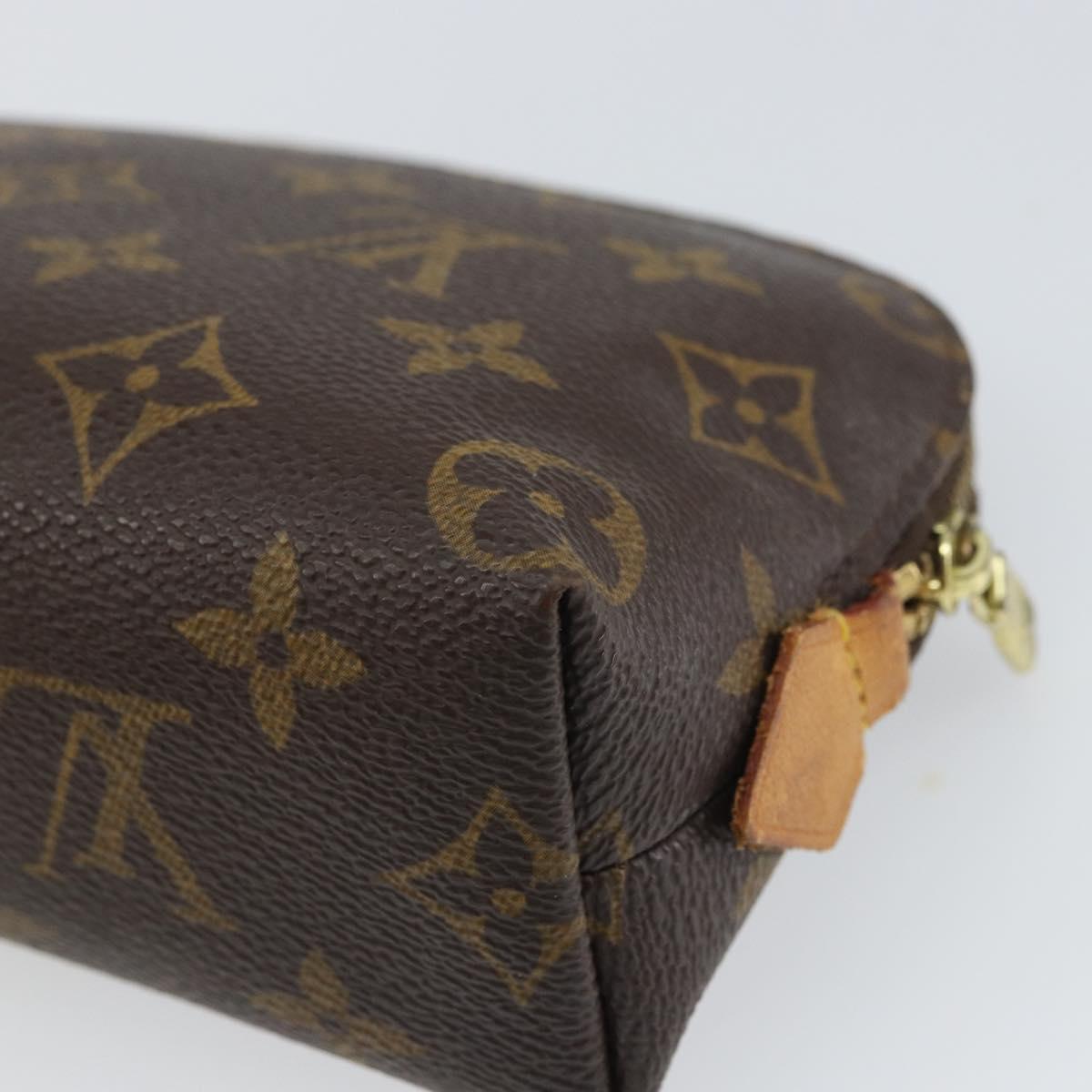 LOUIS VUITTON Monogram Pochette Cosmetic PM Pouch M43998 LV Auth BA9700