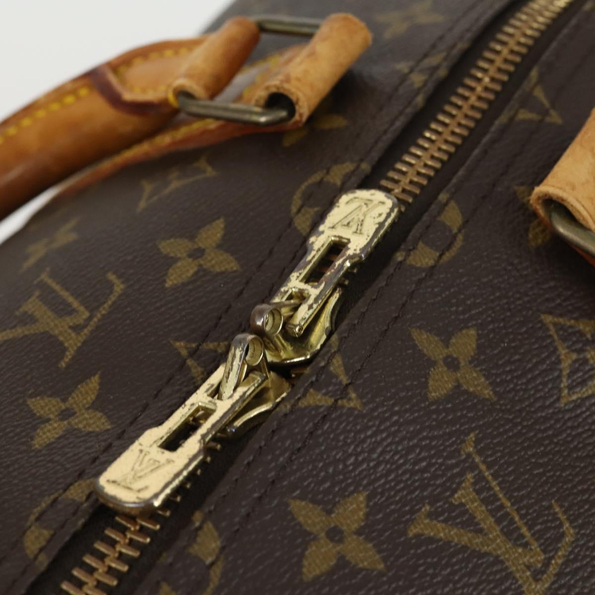 LOUIS VUITTON Monogram Keepall 55 Boston Bag M41424 LV Auth BA9702