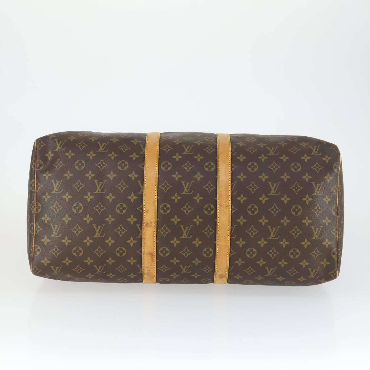 LOUIS VUITTON Monogram Keepall 55 Boston Bag M41424 LV Auth BA9702