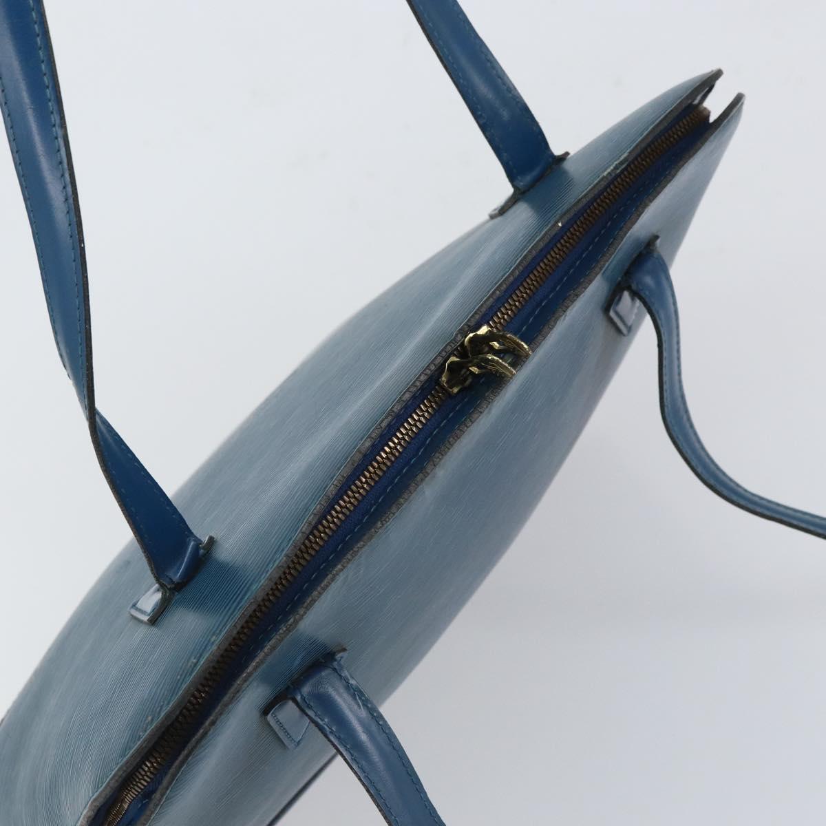 LOUIS VUITTON Epi Lussac Shoulder Bag Blue M52285 LV Auth BA9705
