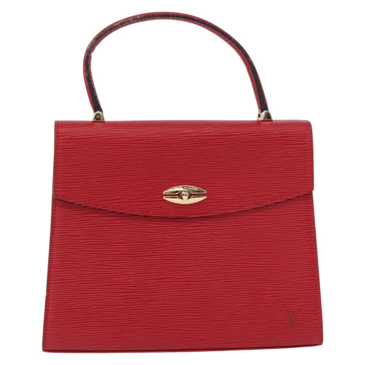 LOUIS VUITTON Epi Malesherbes Hand Bag Red M52377 LV Auth BA9706