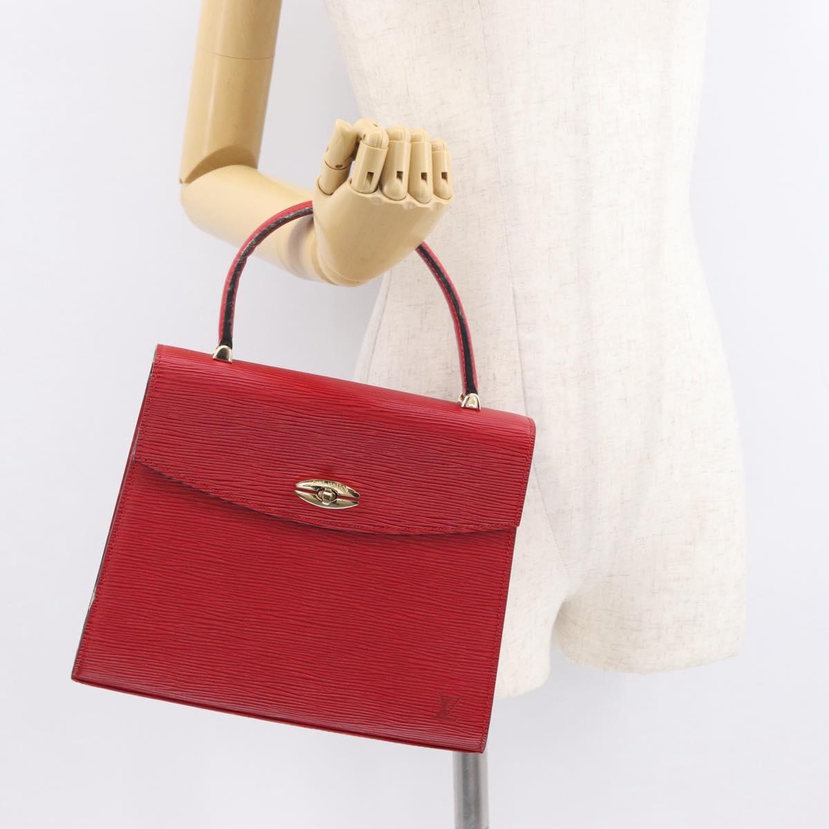 LOUIS VUITTON Epi Malesherbes Hand Bag Red M52377 LV Auth BA9706
