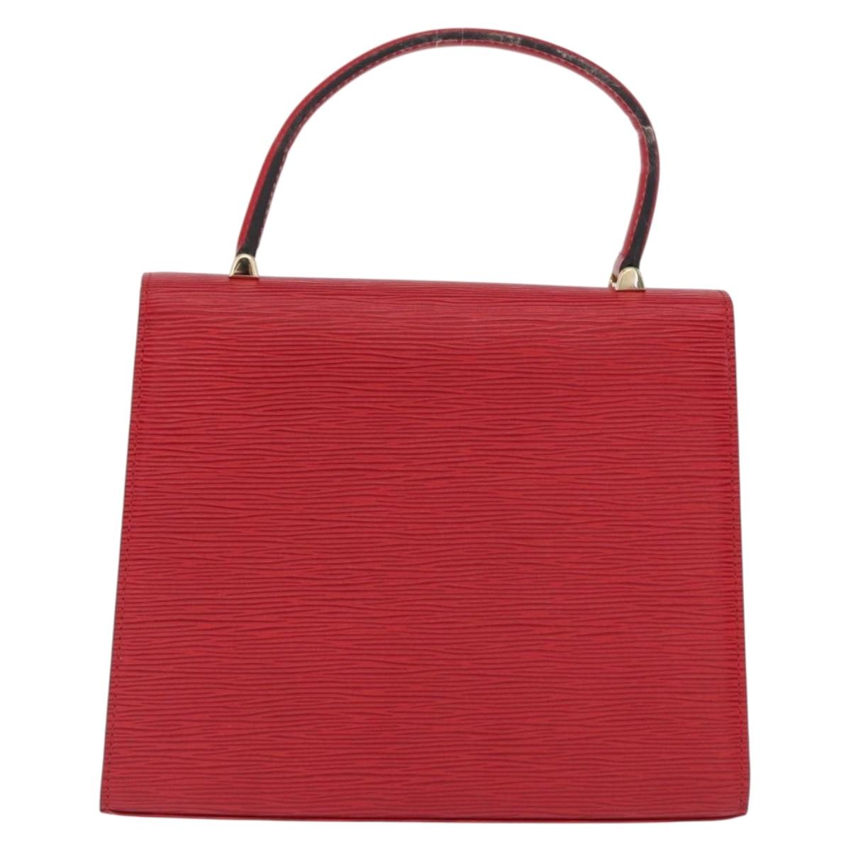LOUIS VUITTON Epi Malesherbes Hand Bag Red M52377 LV Auth BA9706