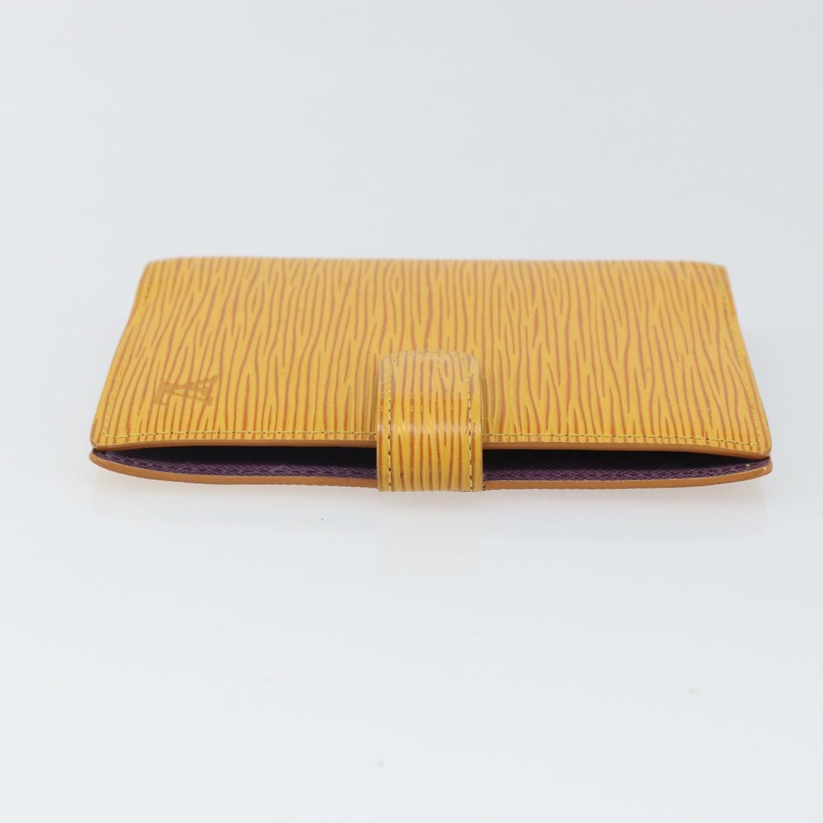 LOUIS VUITTON Epi Agenda PM Day Planner Cover Yellow R20059 LV Auth BA9711