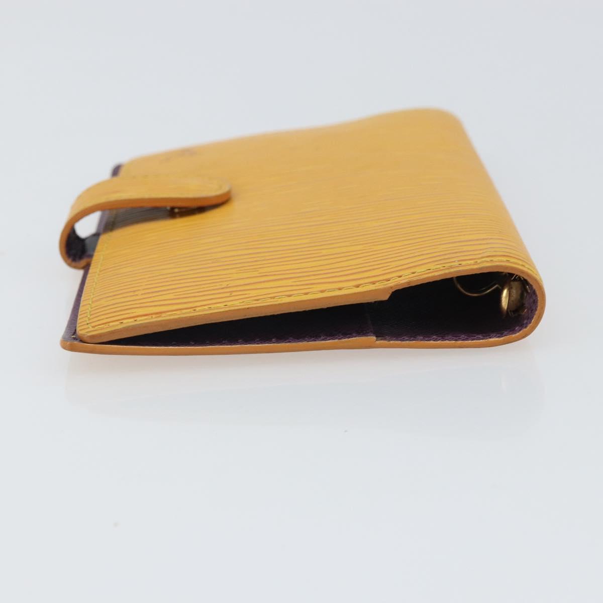 LOUIS VUITTON Epi Agenda PM Day Planner Cover Yellow R20059 LV Auth BA9711