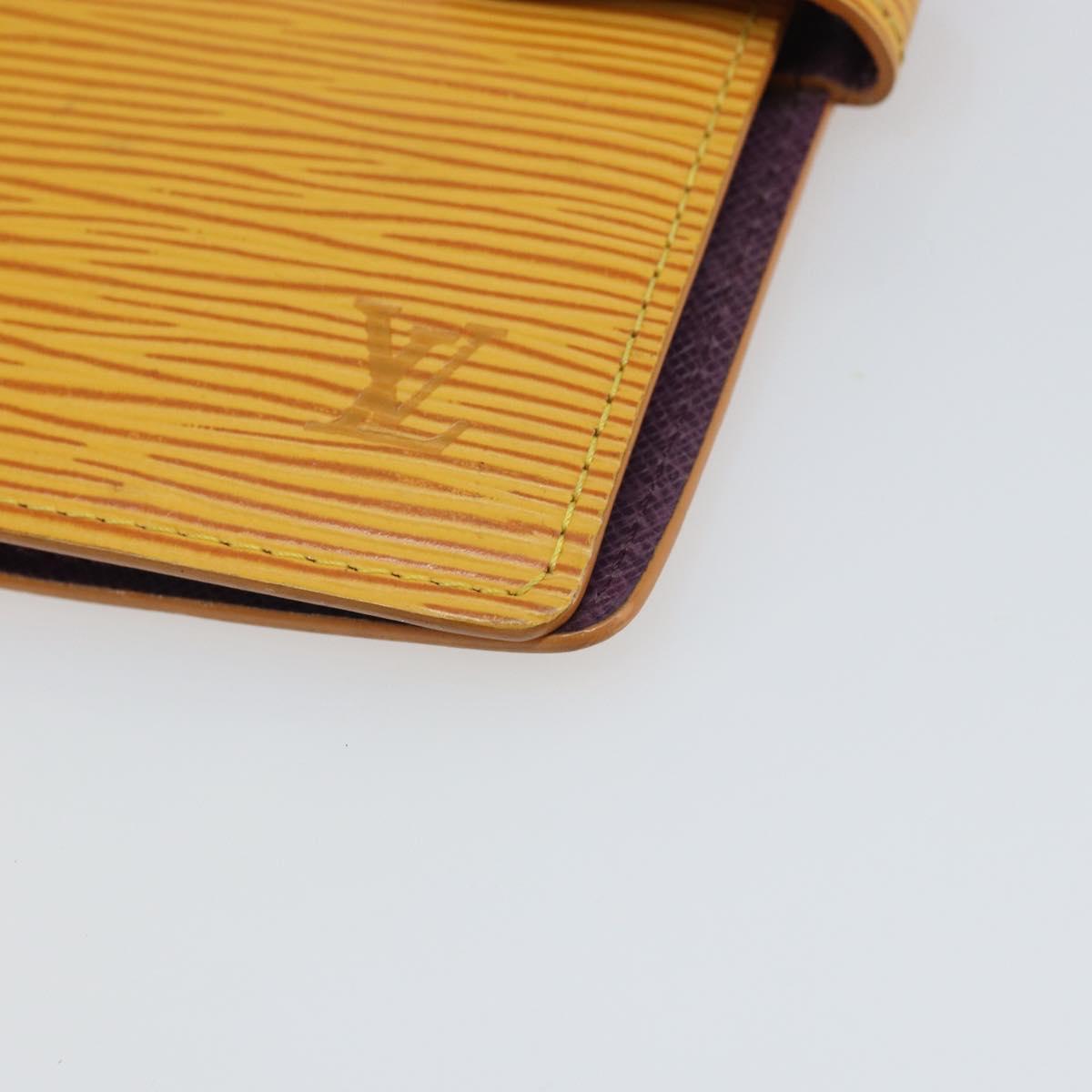 LOUIS VUITTON Epi Agenda PM Day Planner Cover Yellow R20059 LV Auth BA9711