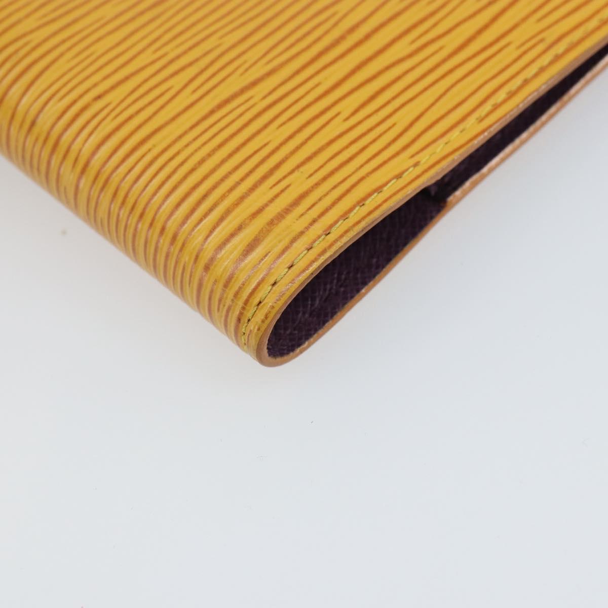 LOUIS VUITTON Epi Agenda PM Day Planner Cover Yellow R20059 LV Auth BA9711