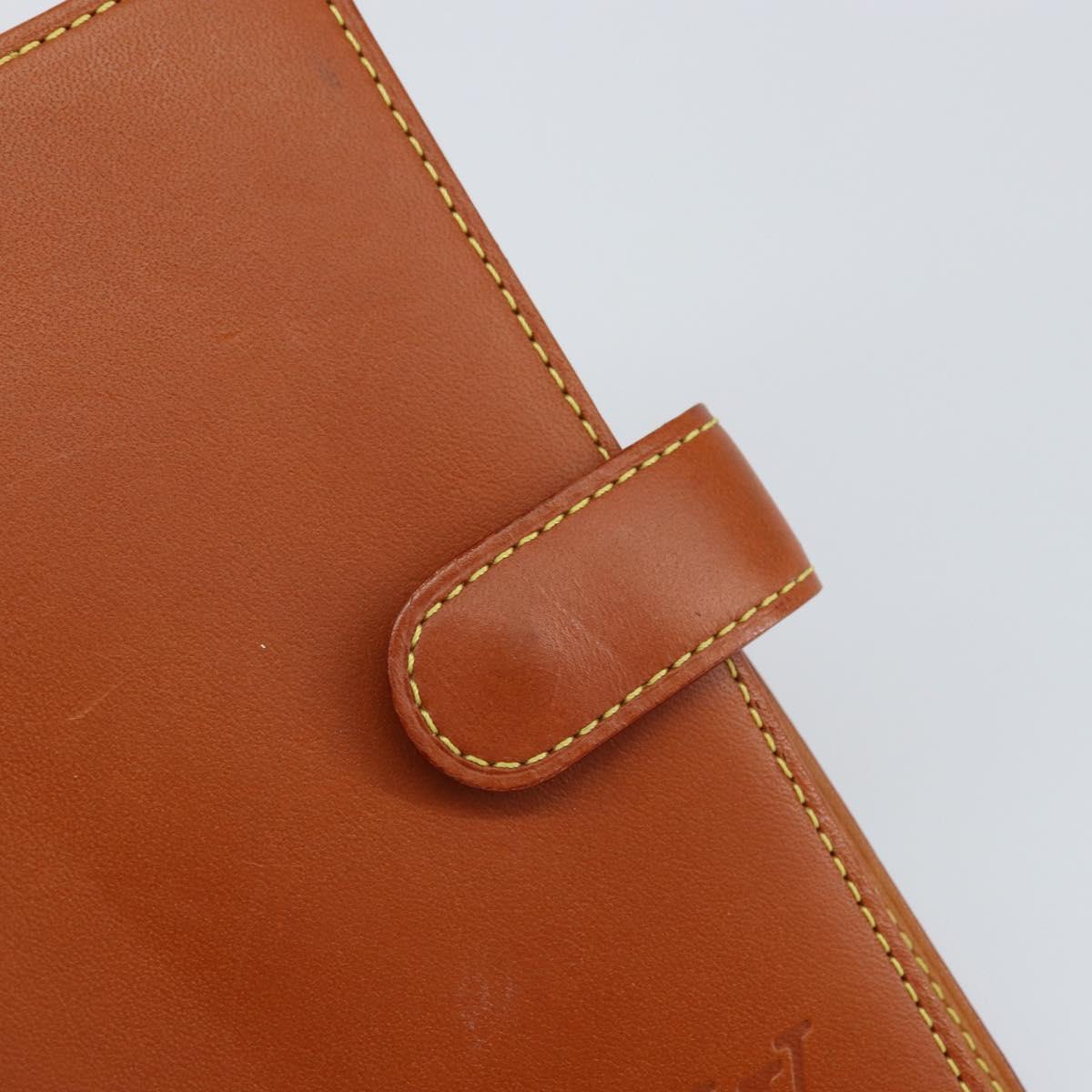 LOUIS VUITTON Nomad Agenda PM Day Planner Cover Brown R20474 LV Auth BA9712