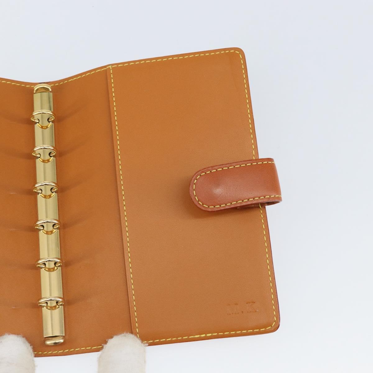 LOUIS VUITTON Nomad Agenda PM Day Planner Cover Brown R20474 LV Auth BA9712