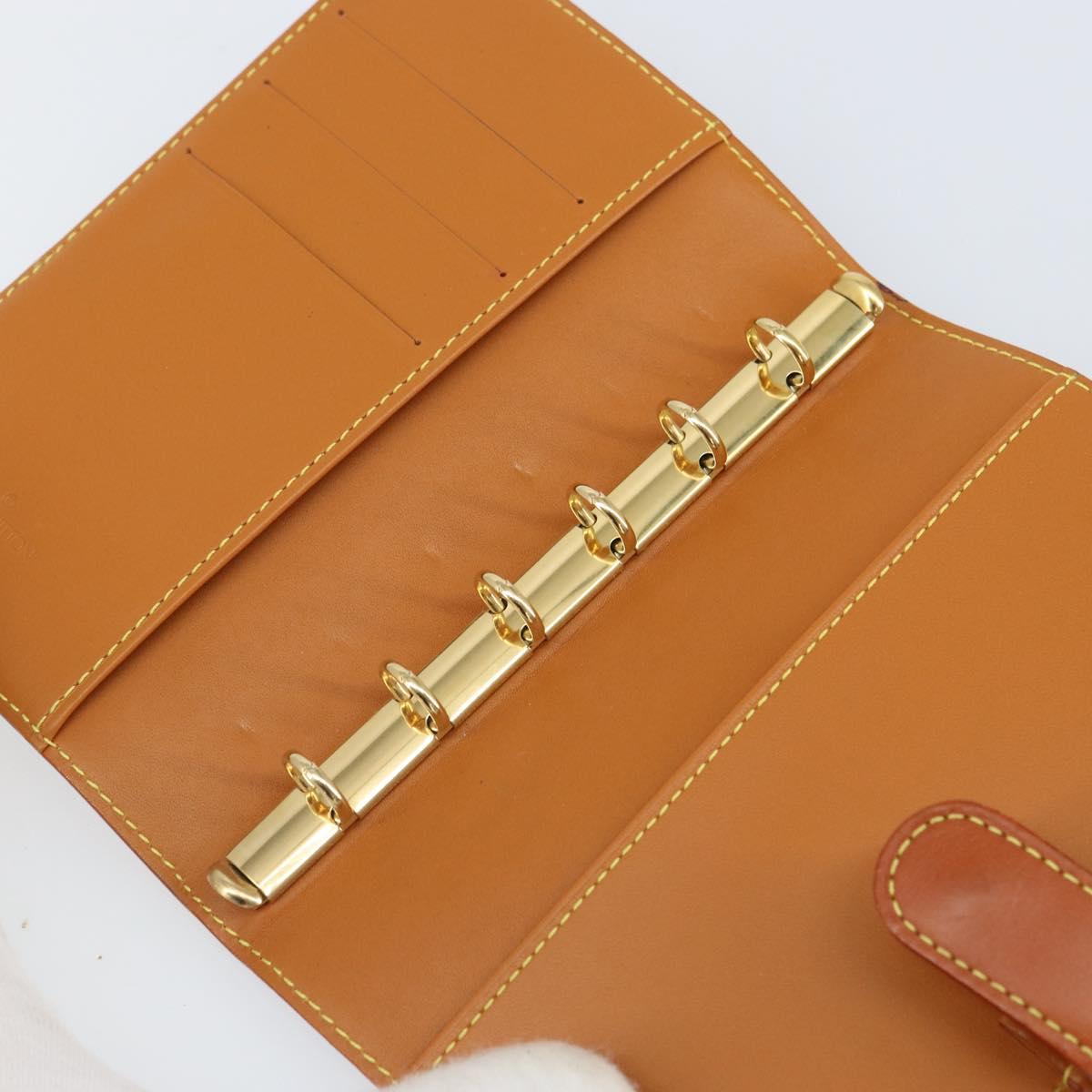 LOUIS VUITTON Nomad Agenda PM Day Planner Cover Brown R20474 LV Auth BA9712