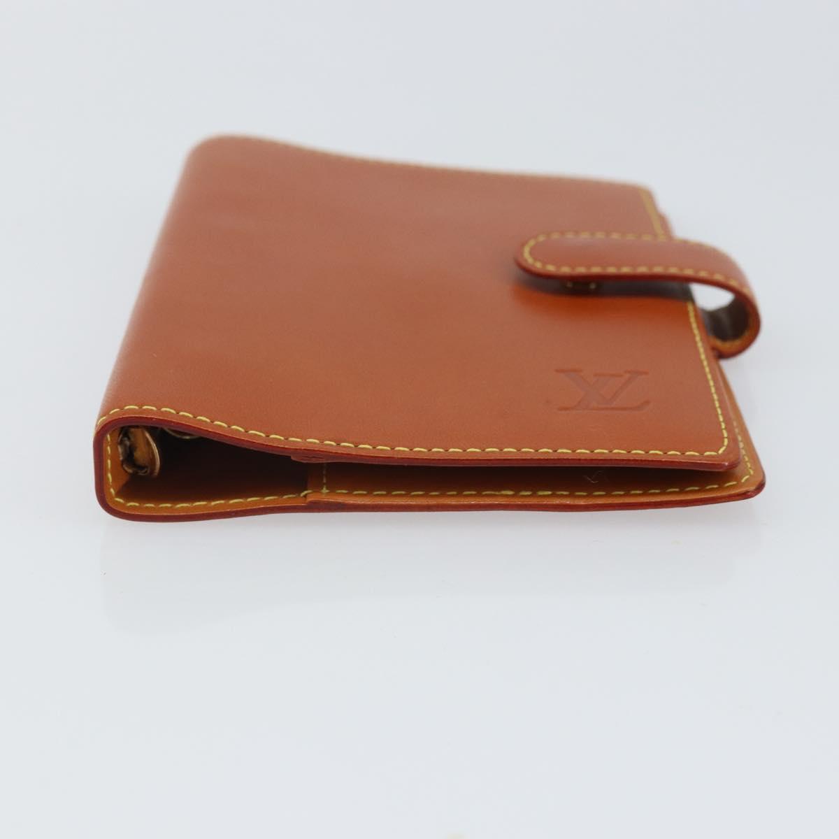 LOUIS VUITTON Nomad Agenda PM Day Planner Cover Brown R20474 LV Auth BA9712