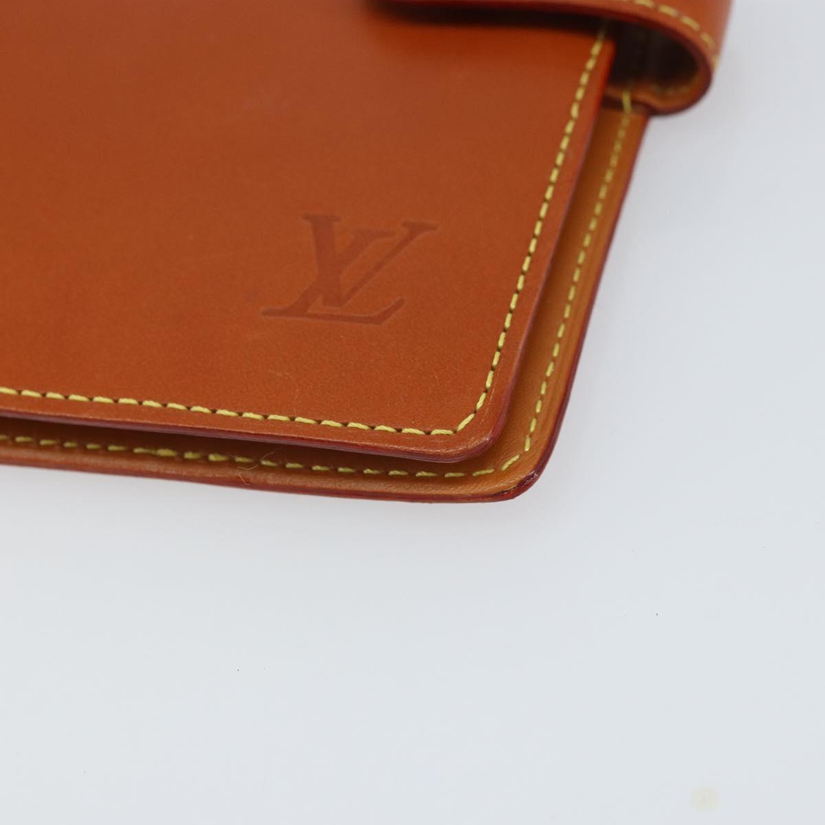 LOUIS VUITTON Nomad Agenda PM Day Planner Cover Brown R20474 LV Auth BA9712