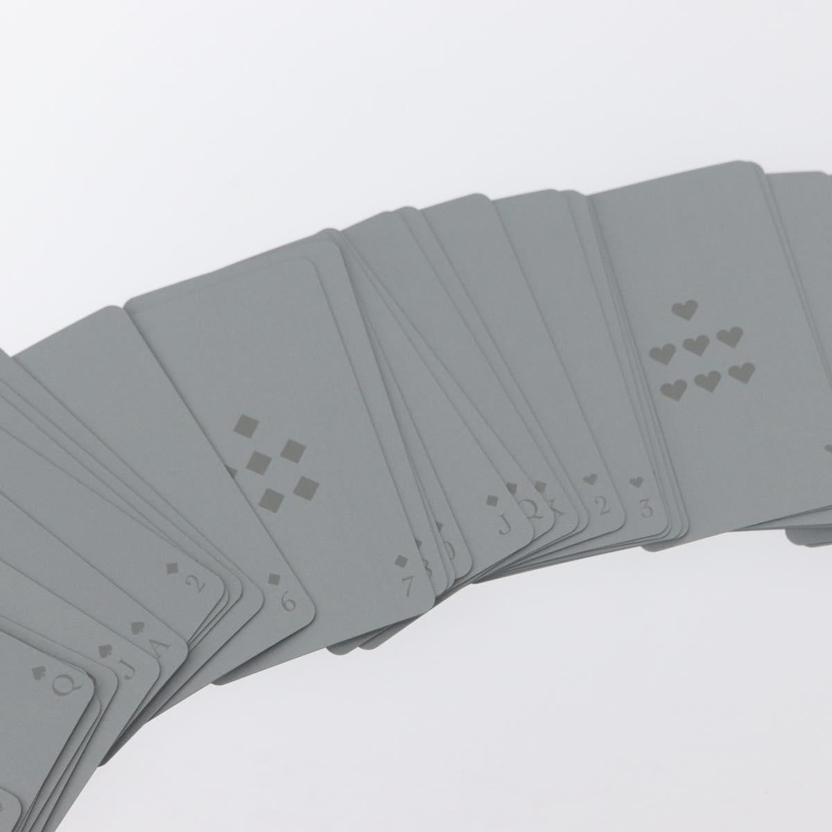 Christian Dior Playing Cards Silver Auth BA9725