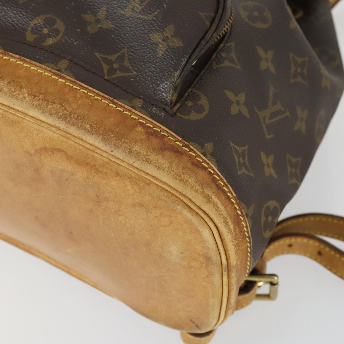 LOUIS VUITTON Monogram Montsouris MM Backpack M51136 LV Auth BA9729
