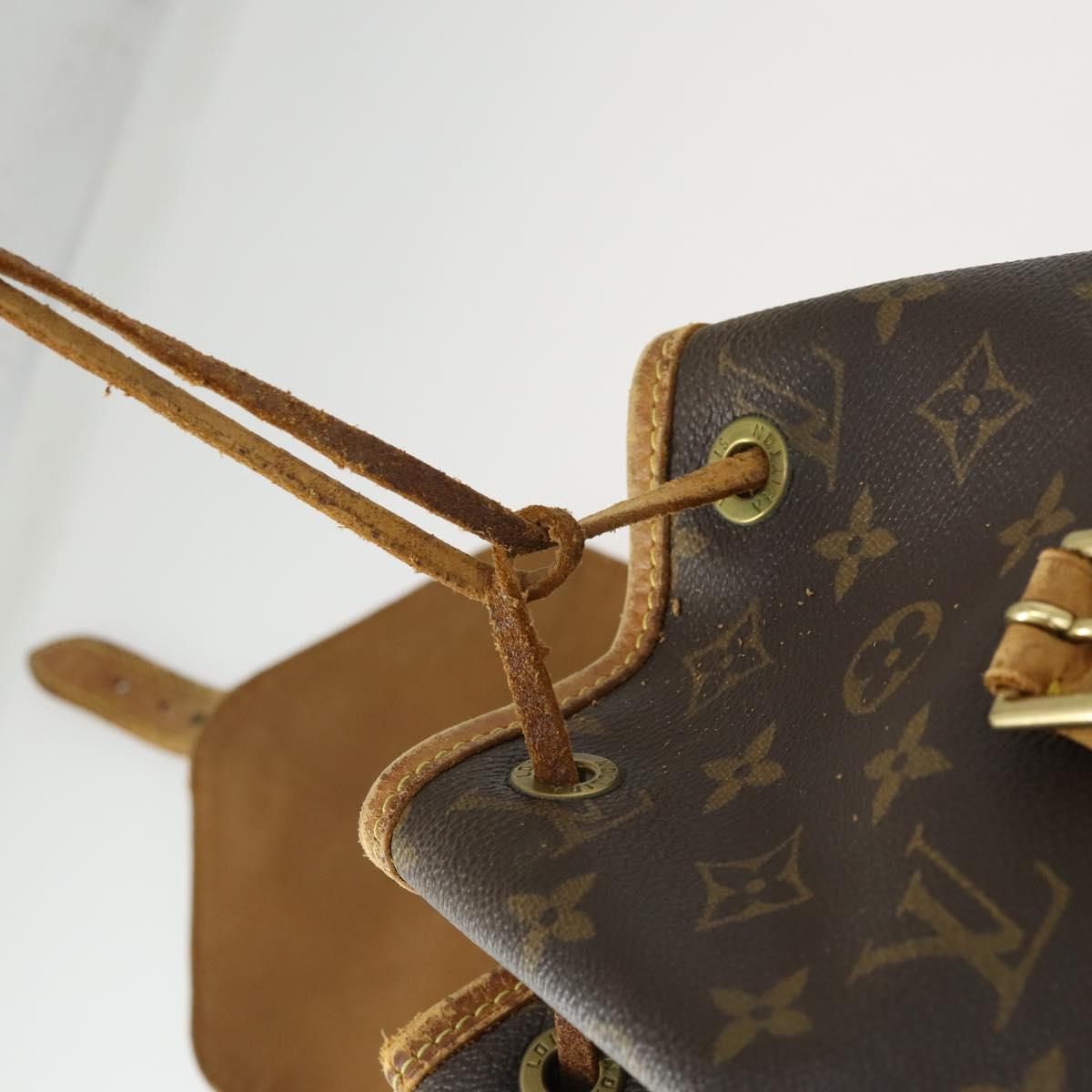 LOUIS VUITTON Monogram Montsouris MM Backpack M51136 LV Auth BA9729