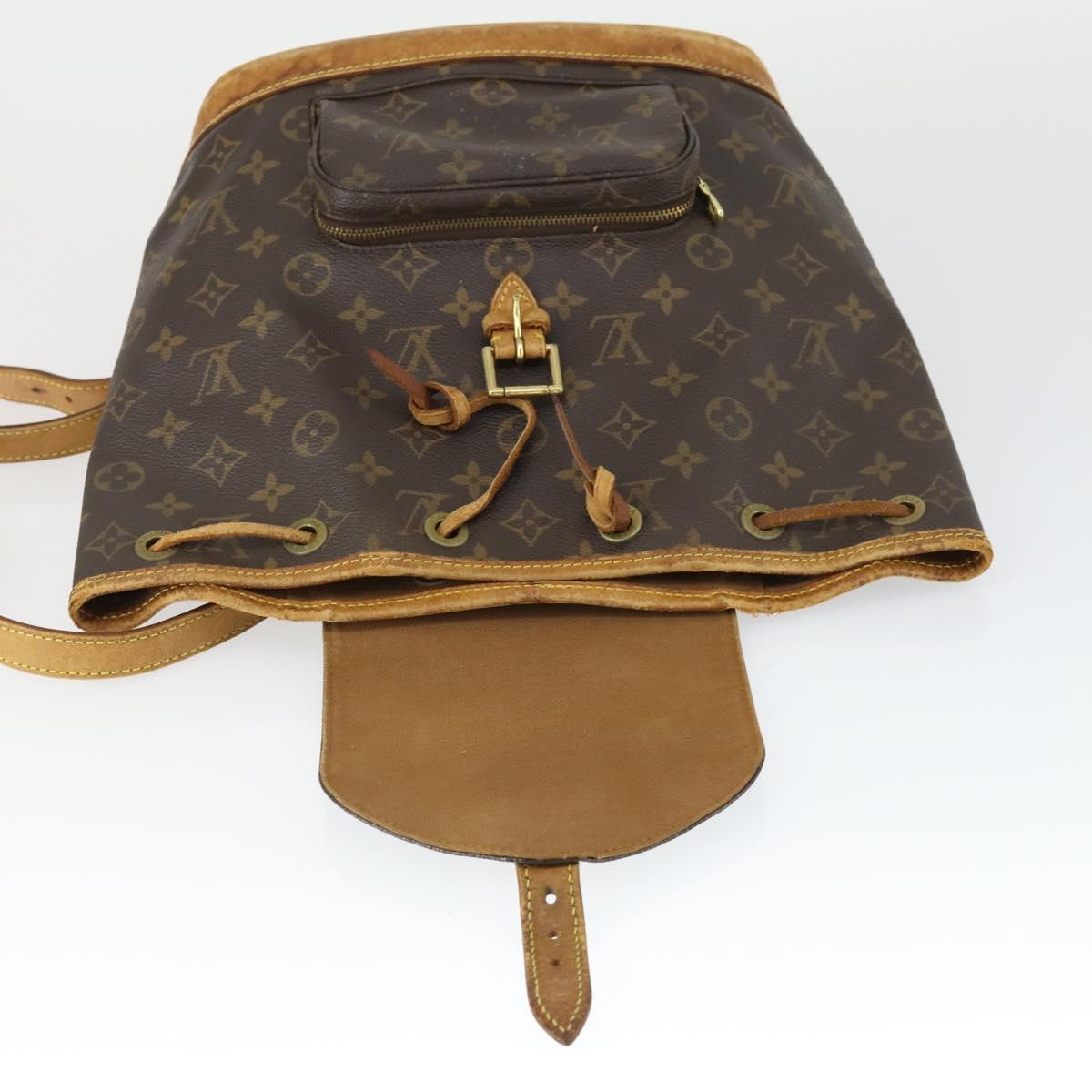 LOUIS VUITTON Monogram Montsouris MM Backpack M51136 LV Auth BA9729