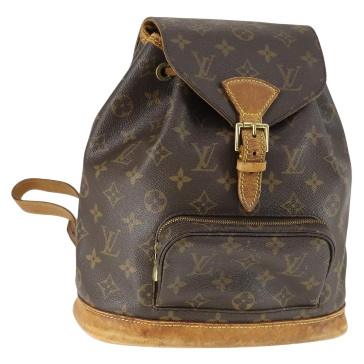 LOUIS VUITTON Monogram Montsouris MM Backpack M51136 LV Auth BA9729