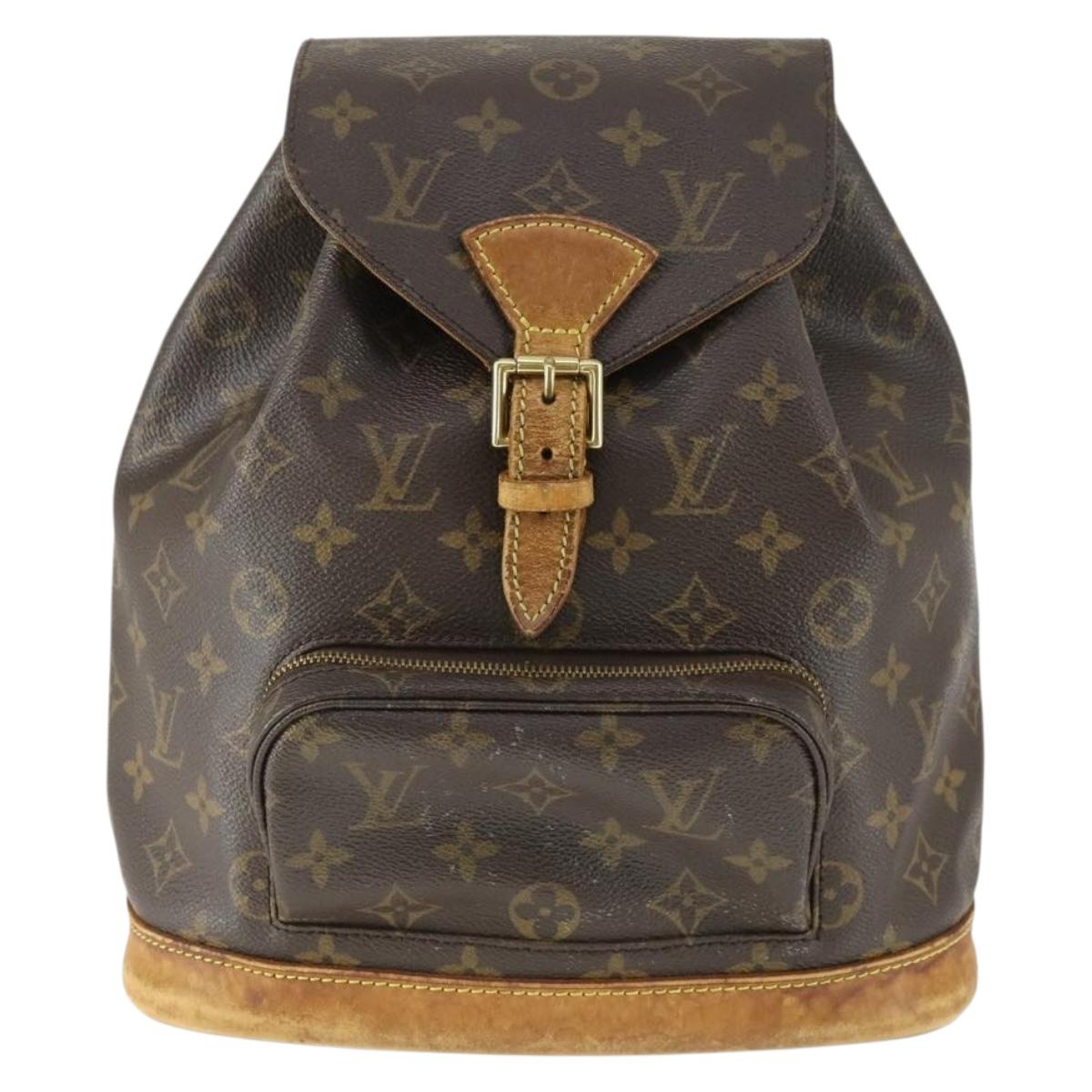 LOUIS VUITTON Monogram Montsouris MM Backpack M51136 LV Auth BA9729