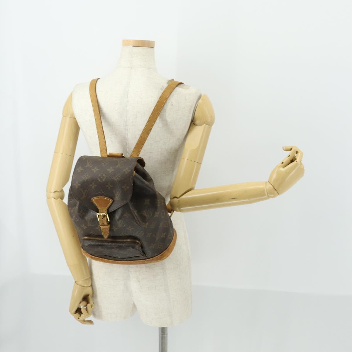 LOUIS VUITTON Monogram Montsouris MM Backpack M51136 LV Auth BA9729