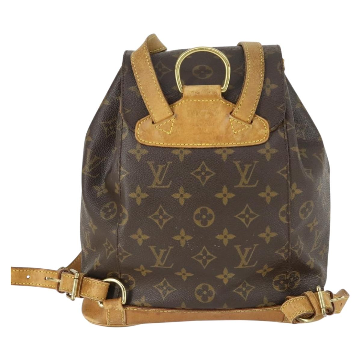 LOUIS VUITTON Monogram Montsouris MM Backpack M51136 LV Auth BA9729
