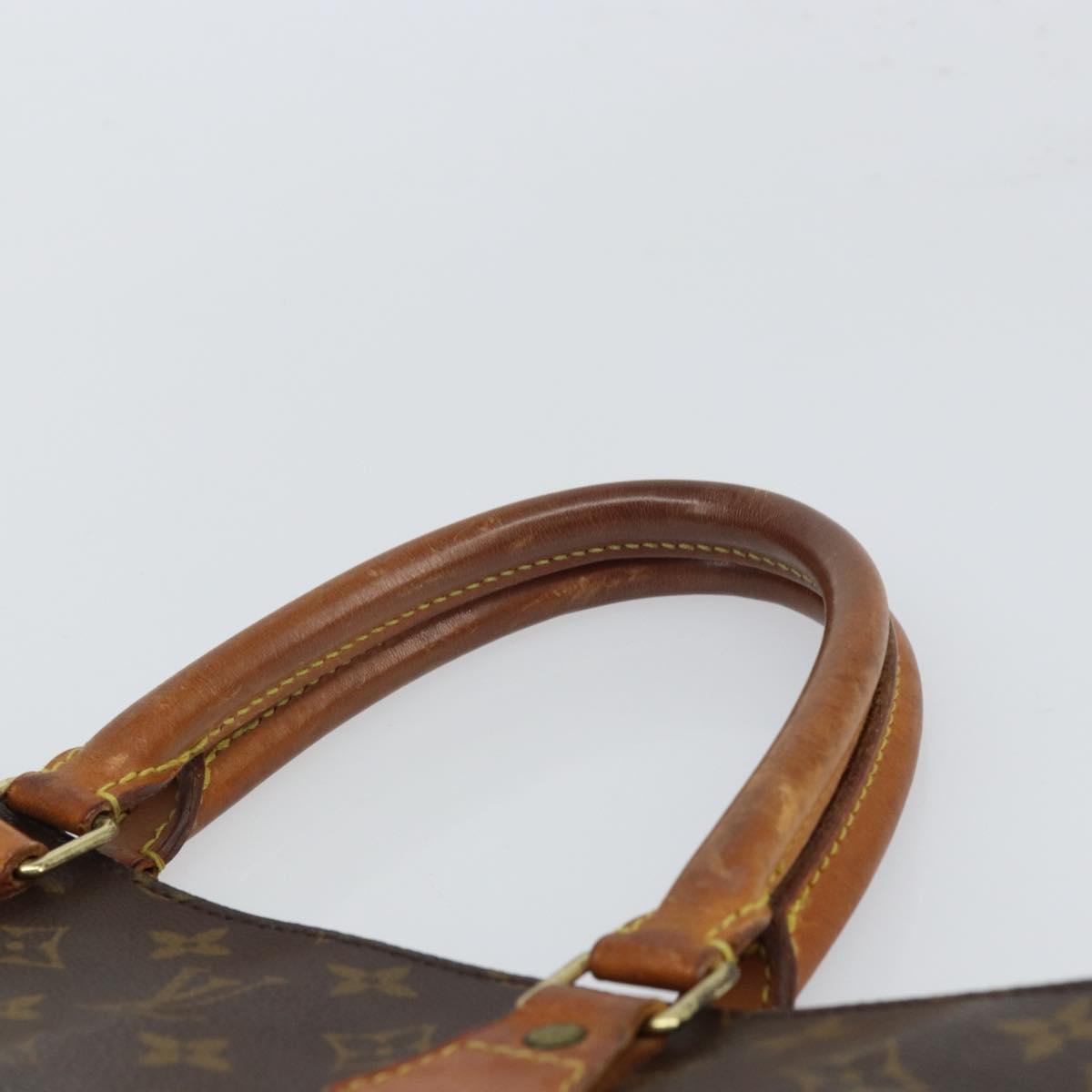 LOUIS VUITTON Monogram Sac Plat Hand Bag M51140 LV Auth BA9730