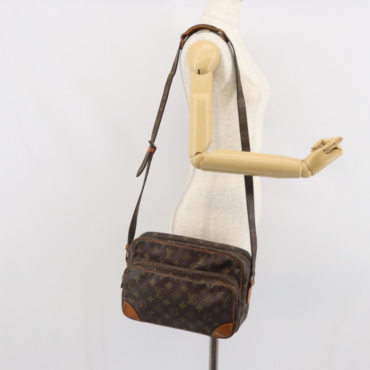 LOUIS VUITTON Monogram Nile Shoulder Bag M45244 LV Auth BA9747