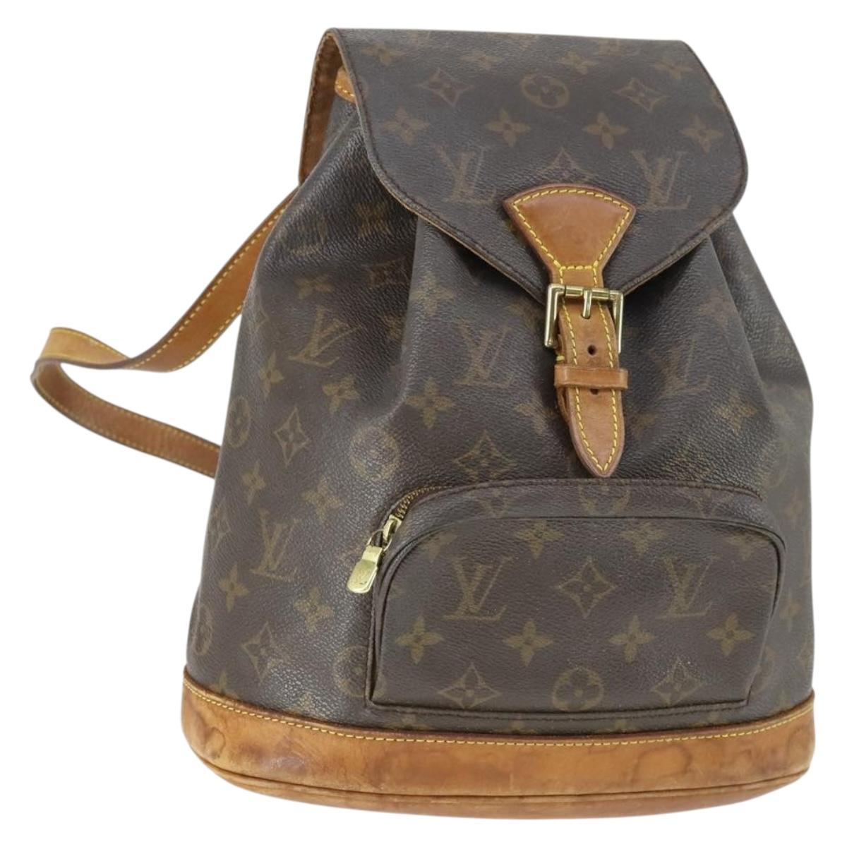 LOUIS VUITTON Monogram Montsouris MM Backpack M51136 LV Auth BA9748A