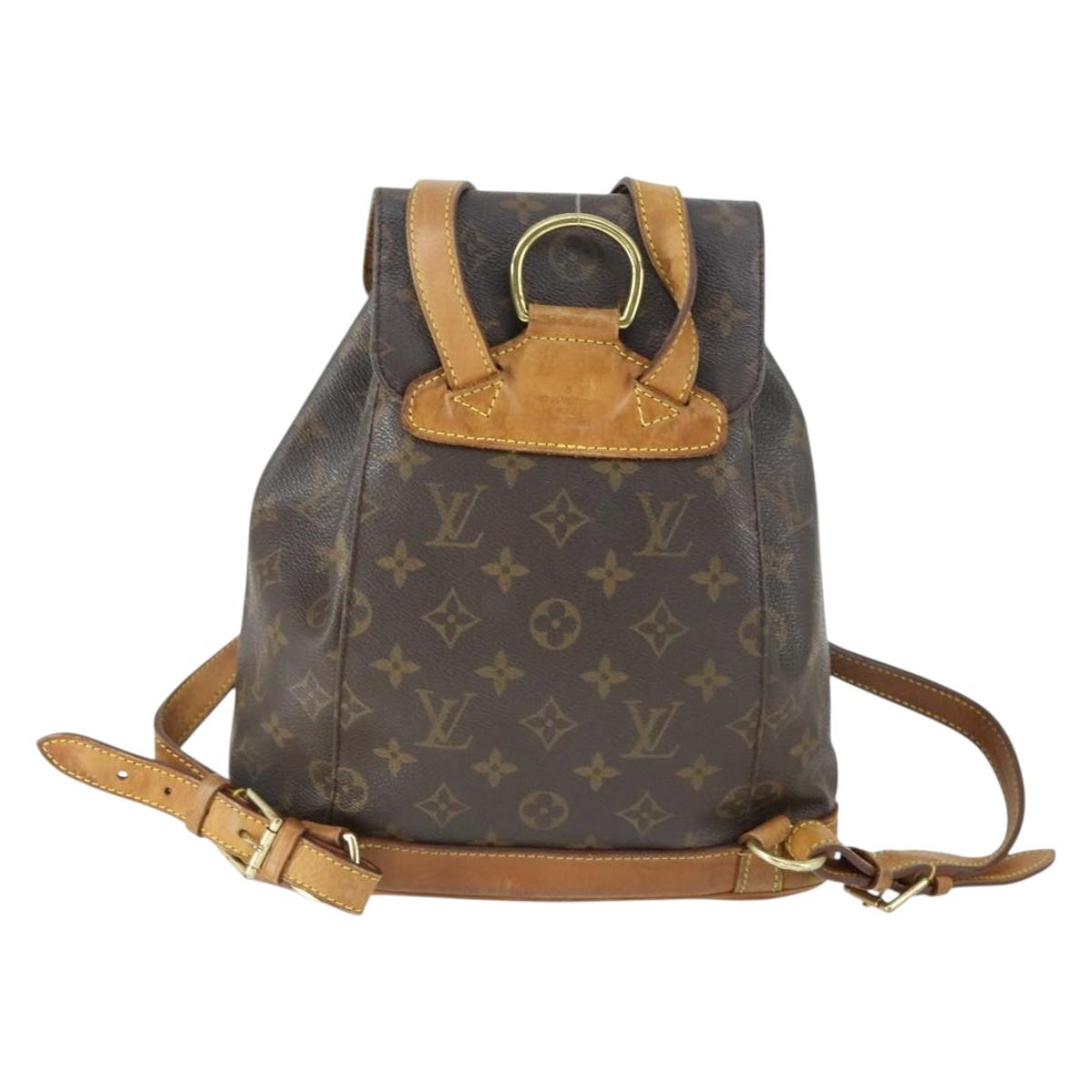LOUIS VUITTON Monogram Montsouris MM Backpack M51136 LV Auth BA9748A