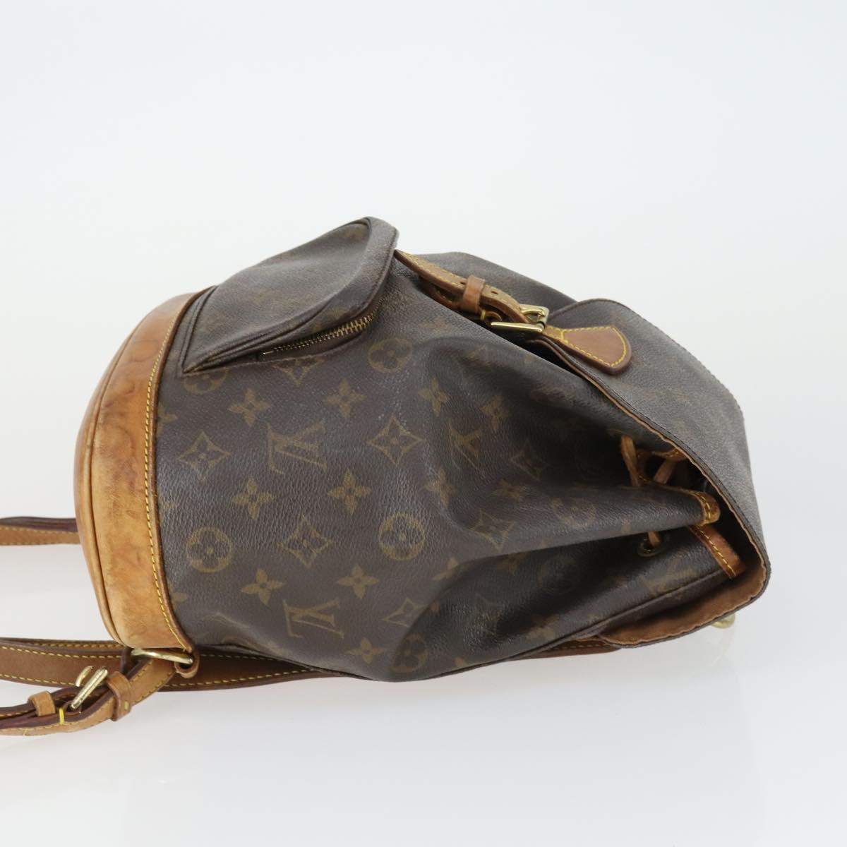 LOUIS VUITTON Monogram Montsouris MM Backpack M51136 LV Auth BA9748A