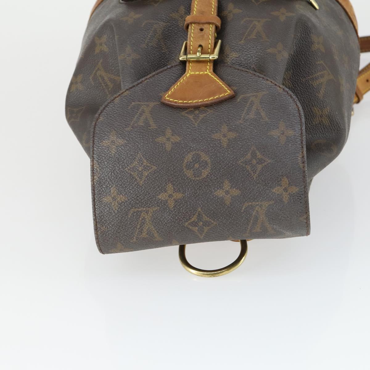 LOUIS VUITTON Monogram Montsouris MM Backpack M51136 LV Auth BA9748A