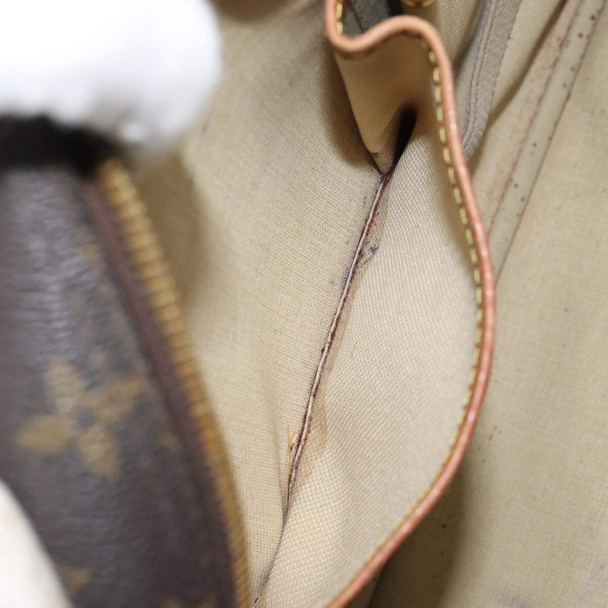 LOUIS VUITTON Monogram Deauville Hand Bag M47270 LV Auth BA9753