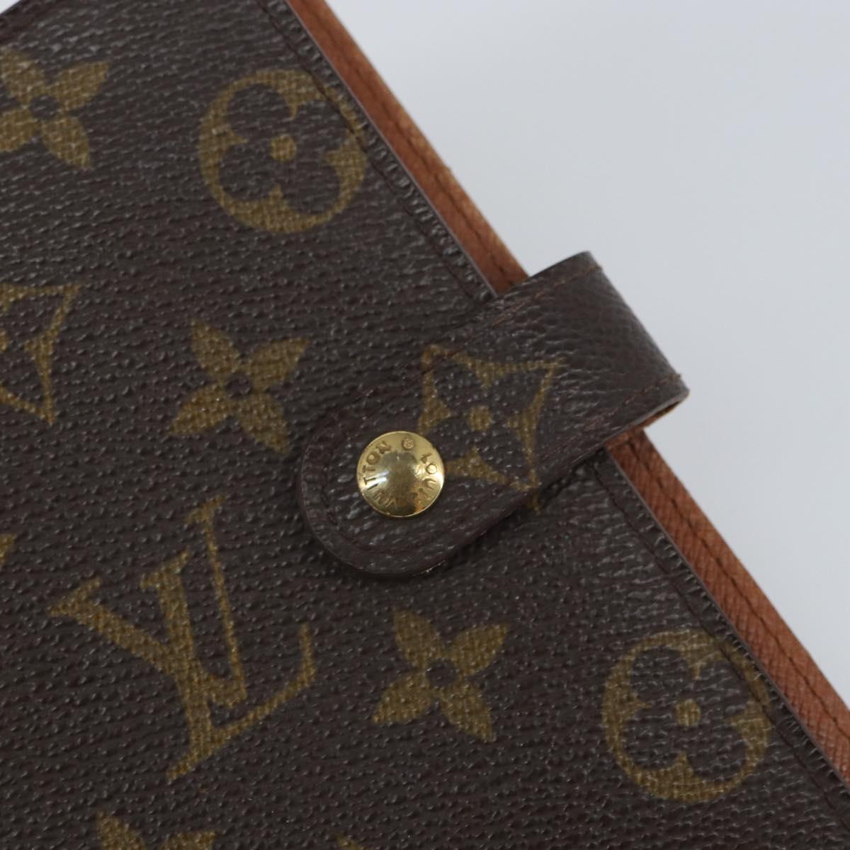 LOUIS VUITTON Monogram Agenda PM Day Planner Cover R20005 LV Auth BA9758