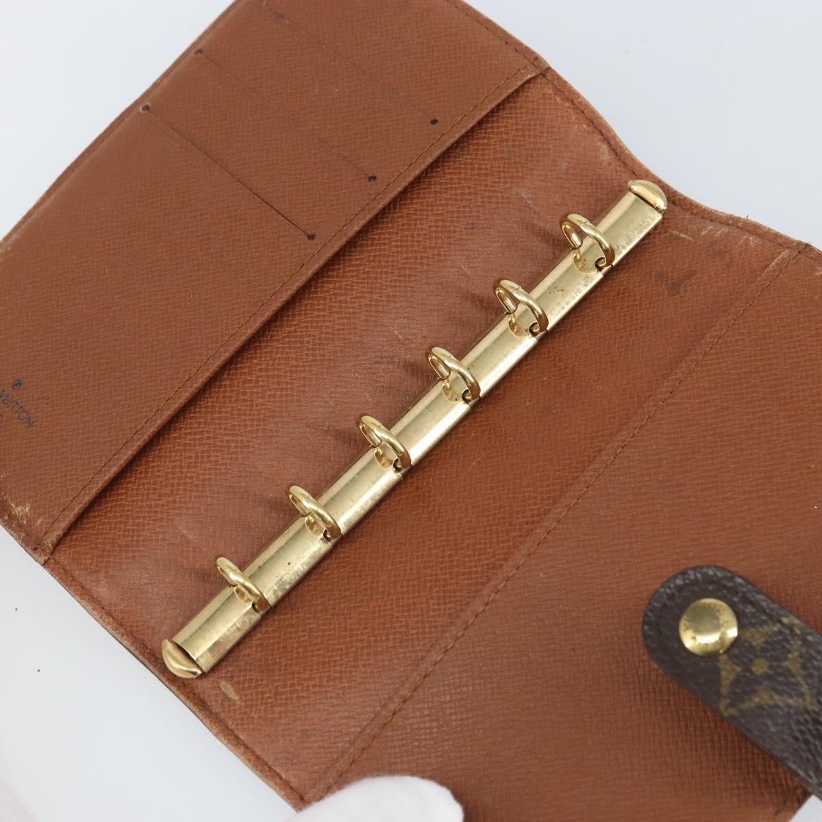 LOUIS VUITTON Monogram Agenda PM Day Planner Cover R20005 LV Auth BA9758