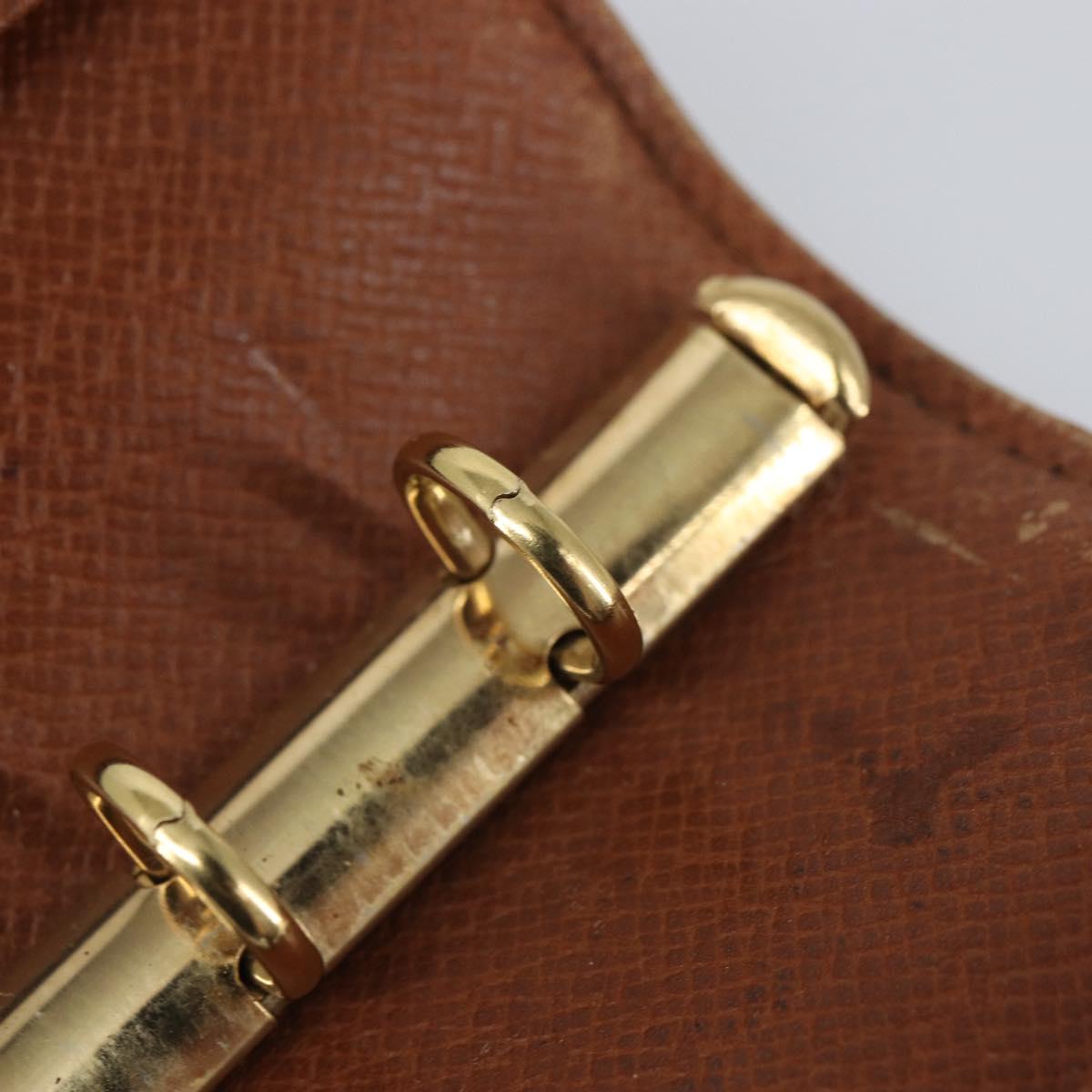 LOUIS VUITTON Monogram Agenda PM Day Planner Cover R20005 LV Auth BA9758