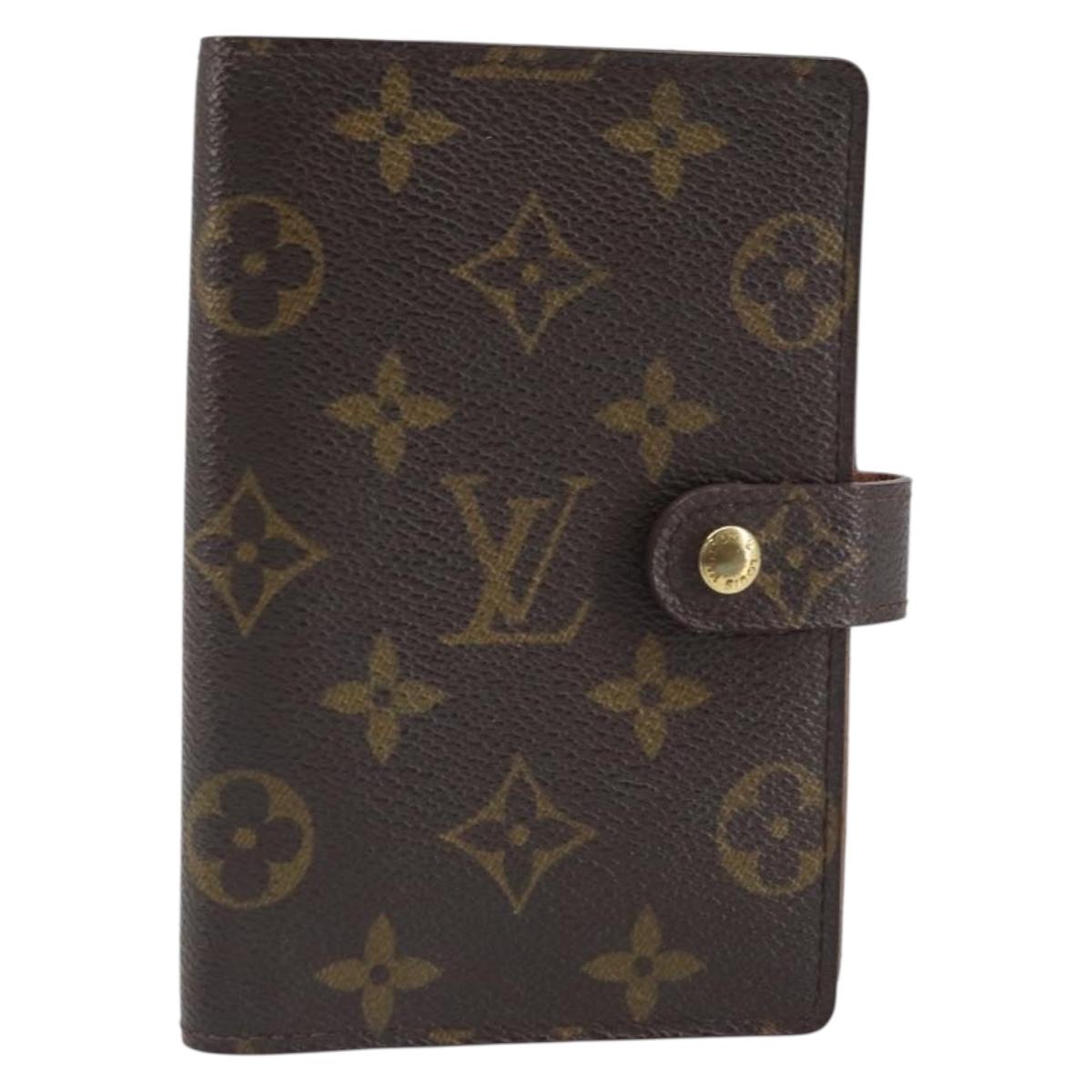 LOUIS VUITTON Monogram Agenda PM Day Planner Cover R20005 LV Auth BA9758